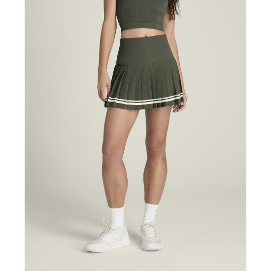 W MIDTOWN TENNIS SKIRT GRAPE LEAF