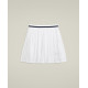 W TEAM PLEATED SKIRT WHITE