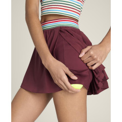 W CROSS COURT SKIRT CRANBERRY