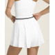 W VELOCITY PLEATED LINED SHORT BRIGHT WHITE