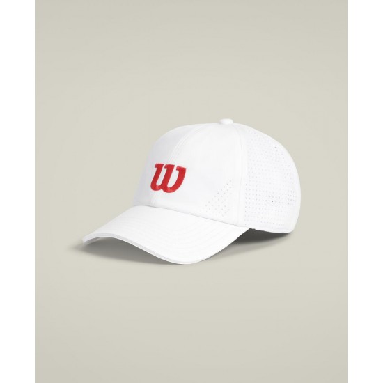 Wilson ACTIVE PERFORATED CAP Bright White/Infrared