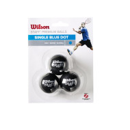 WILSON skvoša bumbiņas STAFF Iepakojumā 3 gb. - blue dot