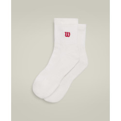 Wilson zeķes U QUARTER-LENGTH SOCK / BRIGHT WHITE/INFRARED