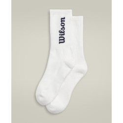 Wilson zeķes U CREW LOGO SOCK BR WHITE/CL NAVY L
